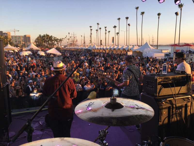 Band Plays concert at San Diego Taco Fest experiential marketing event in Los Angeles, CA