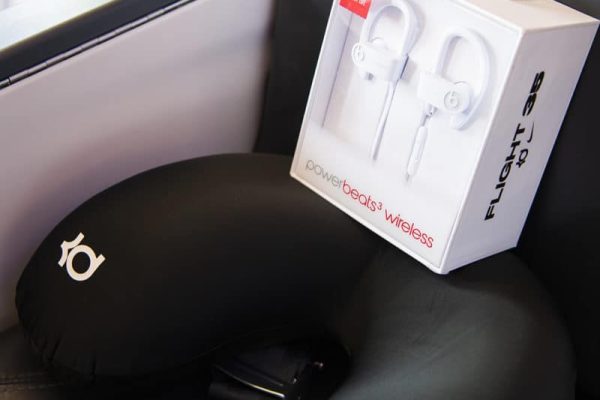 Alaska Airlines x Beats Audio x Nike Flight 35 exclusive headphones at marketing event in Los Angeles, CA
