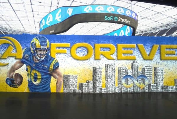LA Forever Mural - Los Angeles Rams x Ball Corp - branded NFL sponsorship sports marketing campaign