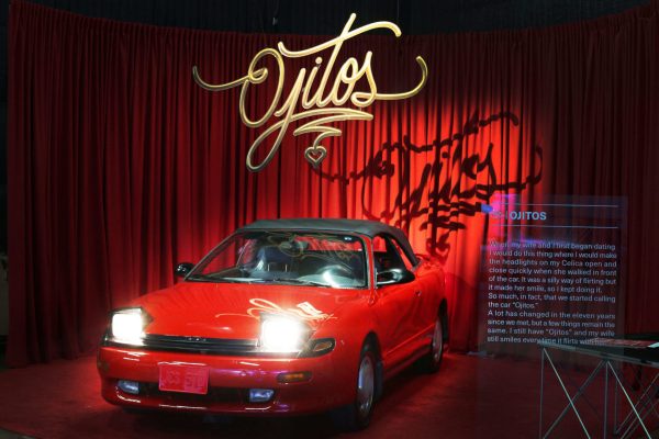 Ojitos Car at Toyota Book of Names experiential marketing event in Los Angeles, California