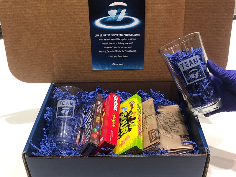 TaylorMade branded marketing fulfillment kit makes a great corporate gift to showcase employee appreciation