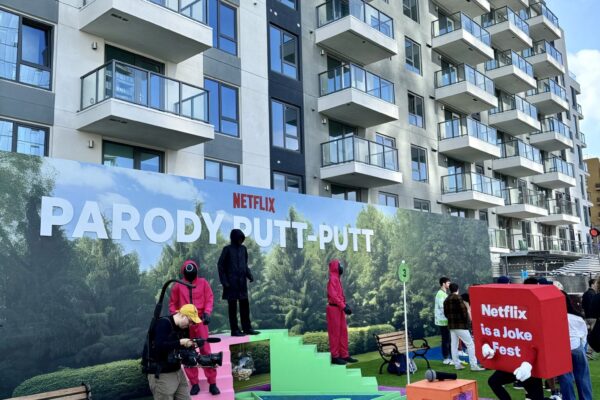 Experiential marketing brand activation in Los Angeles, CA for Netflix is a Joke festival