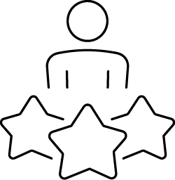 Icon representing emotional connection and loyalty.