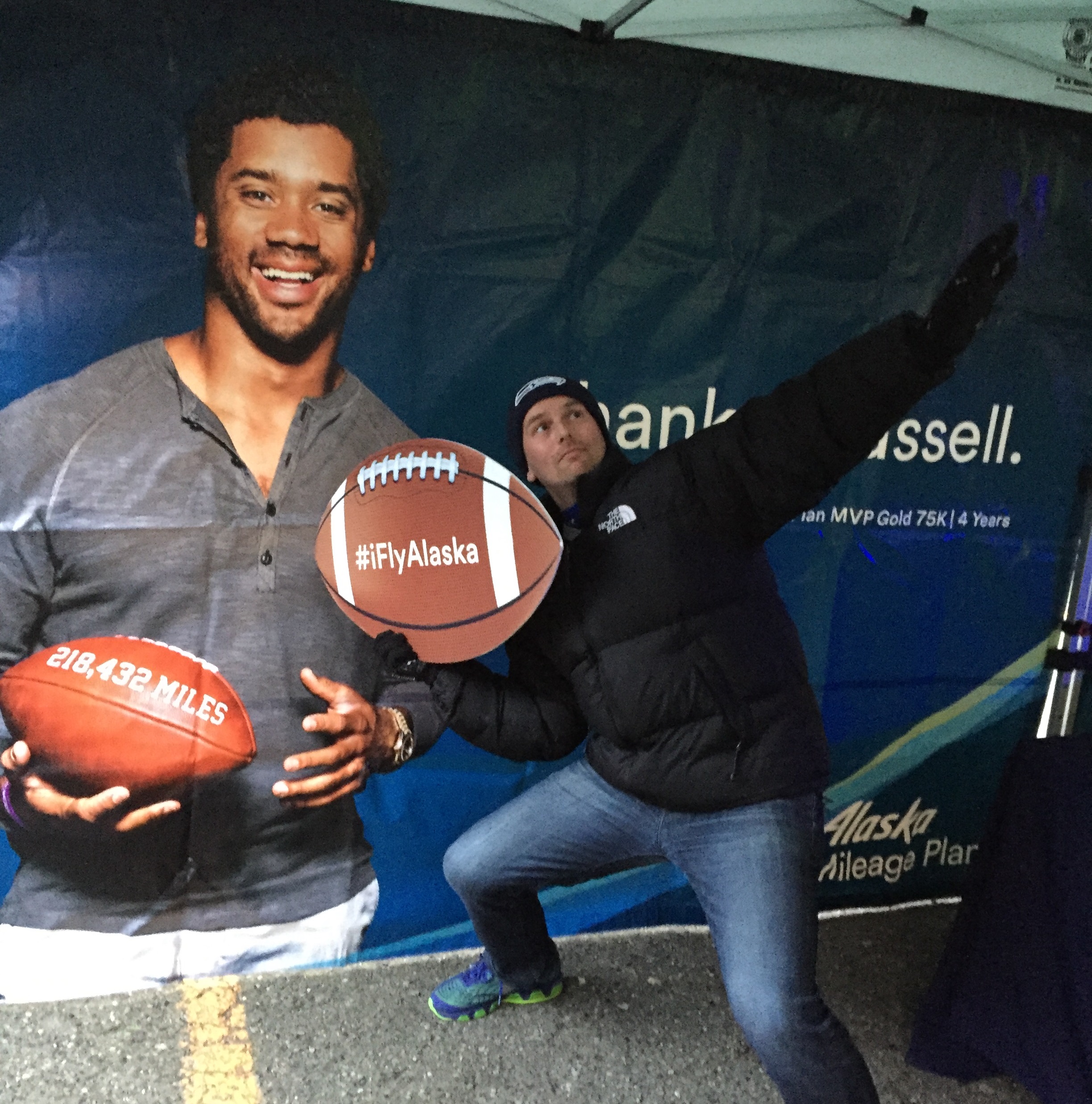 Alaska Airlines - We love a tailgate at the gate! This weekend marked the  launch of Flight 3. To celebrate our Chief Football Officer, Russell Wilson,  we surprised guests on a nonstop