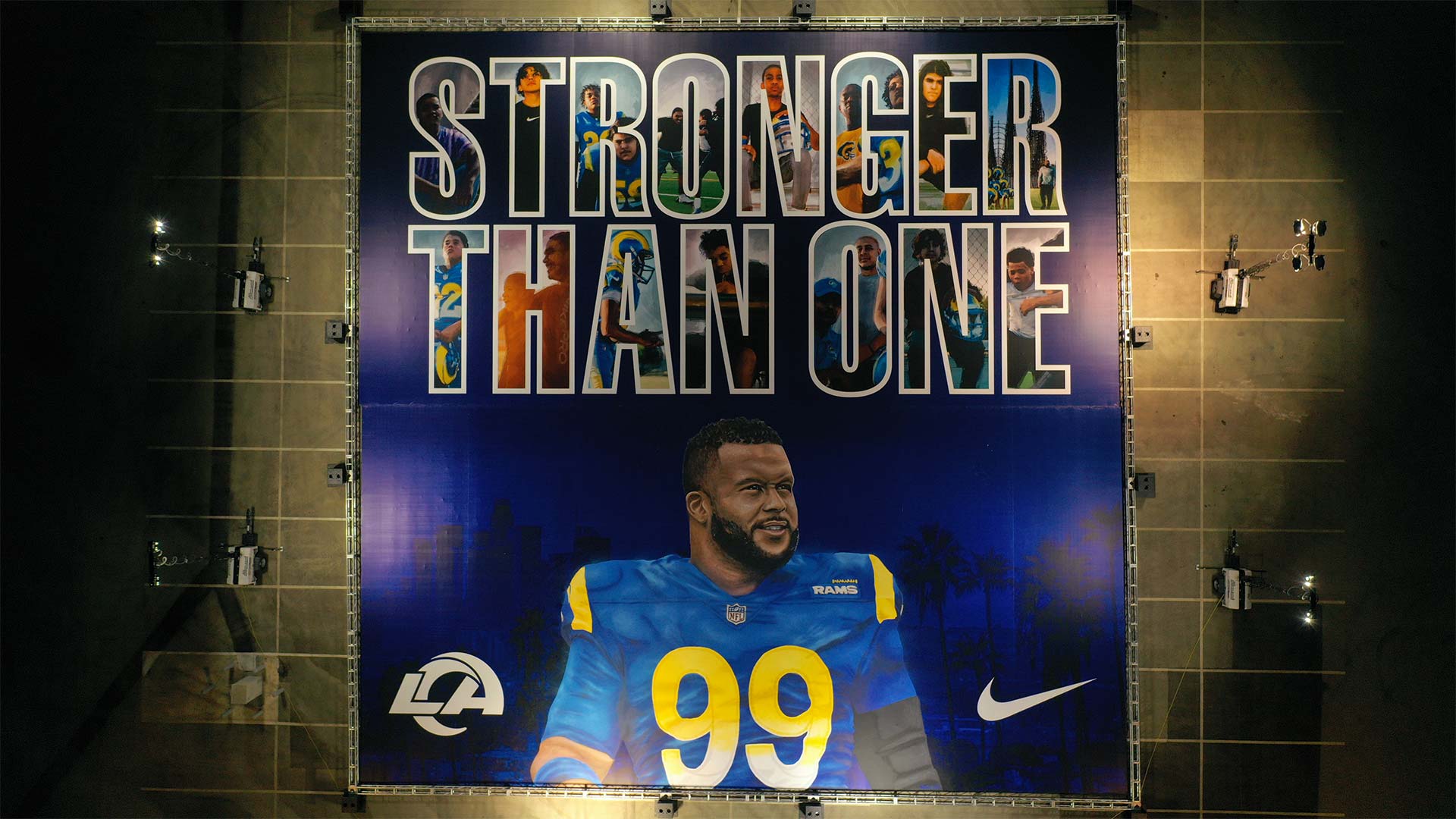 Nike NFL Los Angeles Rams Aaron Donald 99 Nike Home Game Jersey Blue